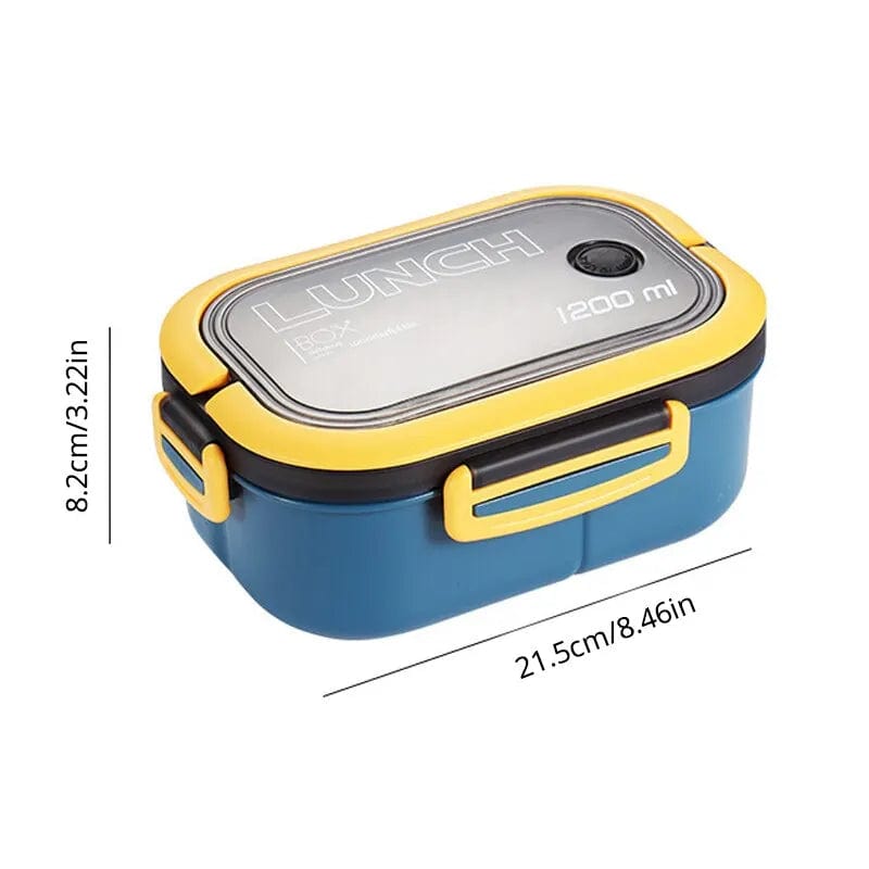 Single Double - layer Lunch Box Portable Compartment Fruit Food Box Microwave Lunch Box With Fork And Spoon Picnic Fresh Box - SHOWLU FASHION STORE