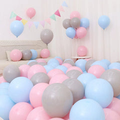 Six One Dark Blue and Light Blue Blue White Macaron Blue Balloon Birthday Graduation Kindergarten Scene Layout Decoration - SHOWLU FASHION STORE