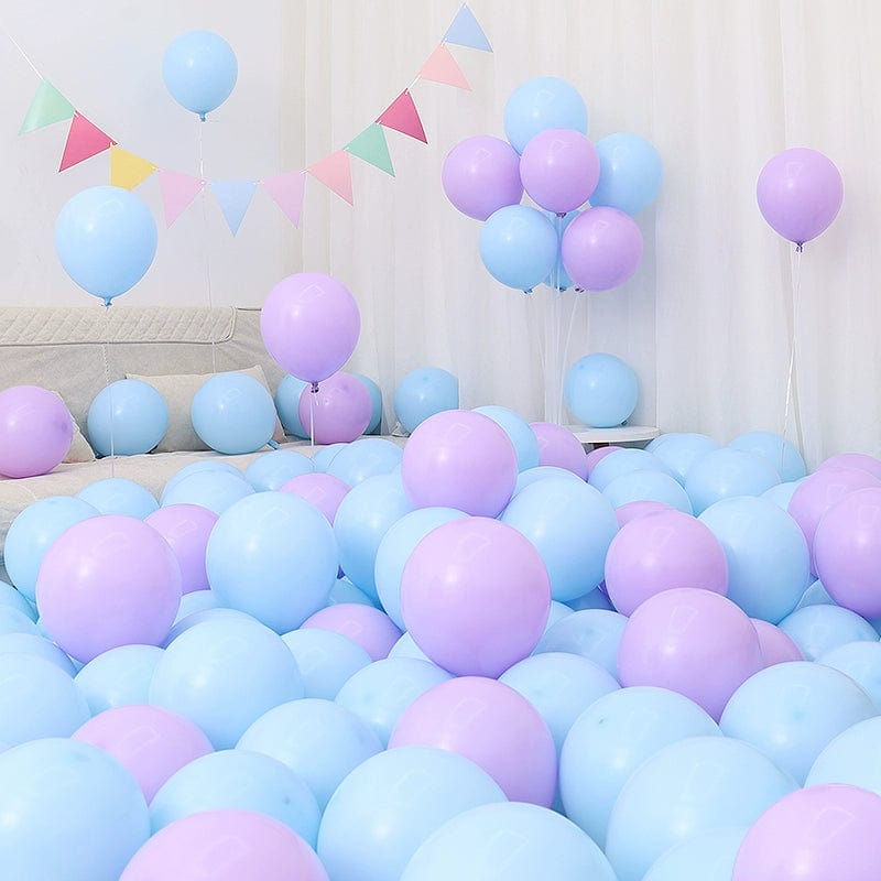 Six One Dark Blue and Light Blue Blue White Macaron Blue Balloon Birthday Graduation Kindergarten Scene Layout Decoration - SHOWLU FASHION STORE
