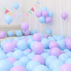 Six One Dark Blue and Light Blue Blue White Macaron Blue Balloon Birthday Graduation Kindergarten Scene Layout Decoration - SHOWLU FASHION STORE
