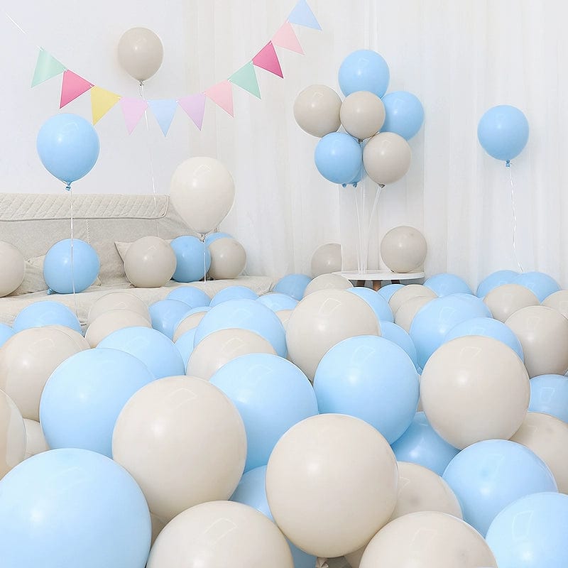 Six One Dark Blue and Light Blue Blue White Macaron Blue Balloon Birthday Graduation Kindergarten Scene Layout Decoration - SHOWLU FASHION STORE