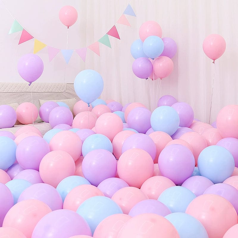 Six One Dark Blue and Light Blue Blue White Macaron Blue Balloon Birthday Graduation Kindergarten Scene Layout Decoration - SHOWLU FASHION STORE