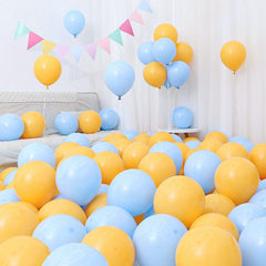 Six One Dark Blue and Light Blue Blue White Macaron Blue Balloon Birthday Graduation Kindergarten Scene Layout Decoration - SHOWLU FASHION STORE