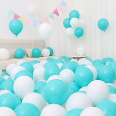 Six One Dark Blue and Light Blue Blue White Macaron Blue Balloon Birthday Graduation Kindergarten Scene Layout Decoration - SHOWLU FASHION STORE