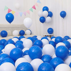 Six One Dark Blue and Light Blue Blue White Macaron Blue Balloon Birthday Graduation Kindergarten Scene Layout Decoration - SHOWLU FASHION STORE