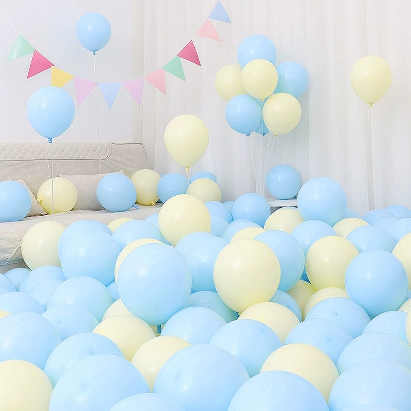 Six One Dark Blue and Light Blue Blue White Macaron Blue Balloon Birthday Graduation Kindergarten Scene Layout Decoration - SHOWLU FASHION STORE