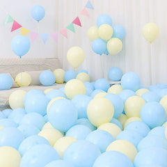 Six One Dark Blue and Light Blue Blue White Macaron Blue Balloon Birthday Graduation Kindergarten Scene Layout Decoration - SHOWLU FASHION STORE