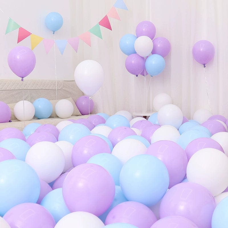 Six One Dark Blue and Light Blue Blue White Macaron Blue Balloon Birthday Graduation Kindergarten Scene Layout Decoration - SHOWLU FASHION STORE