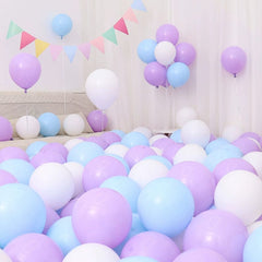 Six One Dark Blue and Light Blue Blue White Macaron Blue Balloon Birthday Graduation Kindergarten Scene Layout Decoration - SHOWLU FASHION STORE