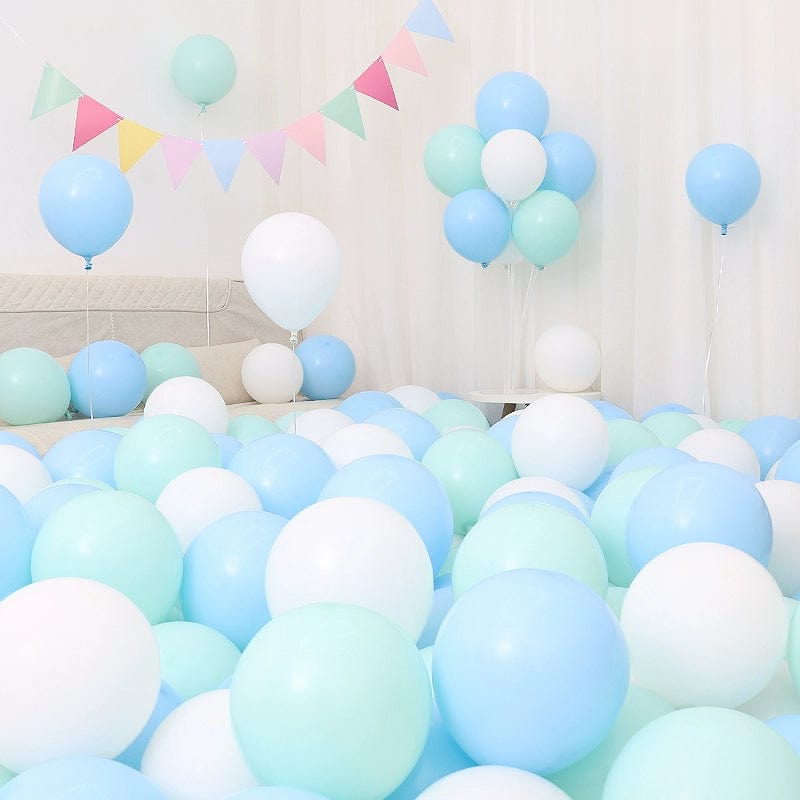Six One Dark Blue and Light Blue Blue White Macaron Blue Balloon Birthday Graduation Kindergarten Scene Layout Decoration - SHOWLU FASHION STORE