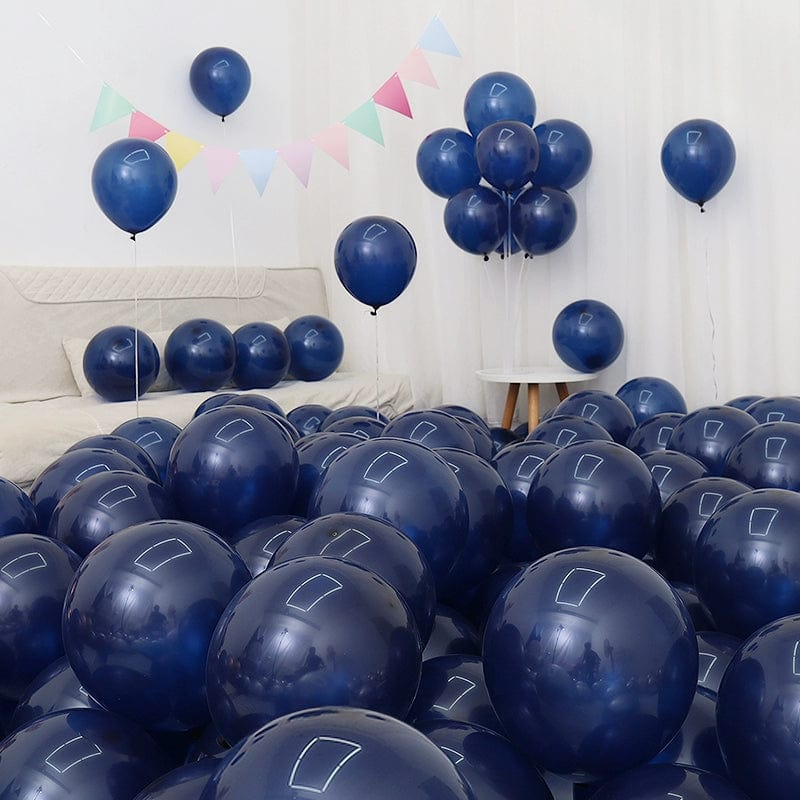 Six One Dark Blue and Light Blue Blue White Macaron Blue Balloon Birthday Graduation Kindergarten Scene Layout Decoration - SHOWLU FASHION STORE