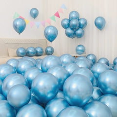Six One Dark Blue and Light Blue Blue White Macaron Blue Balloon Birthday Graduation Kindergarten Scene Layout Decoration - SHOWLU FASHION STORE
