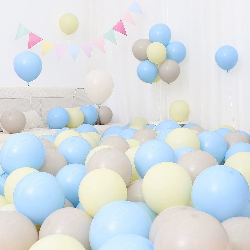Six One Dark Blue and Light Blue Blue White Macaron Blue Balloon Birthday Graduation Kindergarten Scene Layout Decoration - SHOWLU FASHION STORE