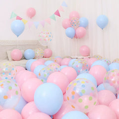 Six One Dark Blue and Light Blue Blue White Macaron Blue Balloon Birthday Graduation Kindergarten Scene Layout Decoration - SHOWLU FASHION STORE