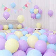 Six One Dark Blue and Light Blue Blue White Macaron Blue Balloon Birthday Graduation Kindergarten Scene Layout Decoration - SHOWLU FASHION STORE
