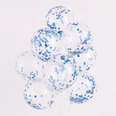 Six One Dark Blue and Light Blue Blue White Macaron Blue Balloon Birthday Graduation Kindergarten Scene Layout Decoration - SHOWLU FASHION STORE