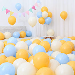 Six One Dark Blue and Light Blue Blue White Macaron Blue Balloon Birthday Graduation Kindergarten Scene Layout Decoration - SHOWLU FASHION STORE