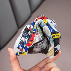Size 26 - 36 Children Sports Sneakers for Girls Kid Cartoon Graffiti Pattern Casual Shoes Boys Basketball Shoe chaussures de sport - SHOWLU FASHION STORE