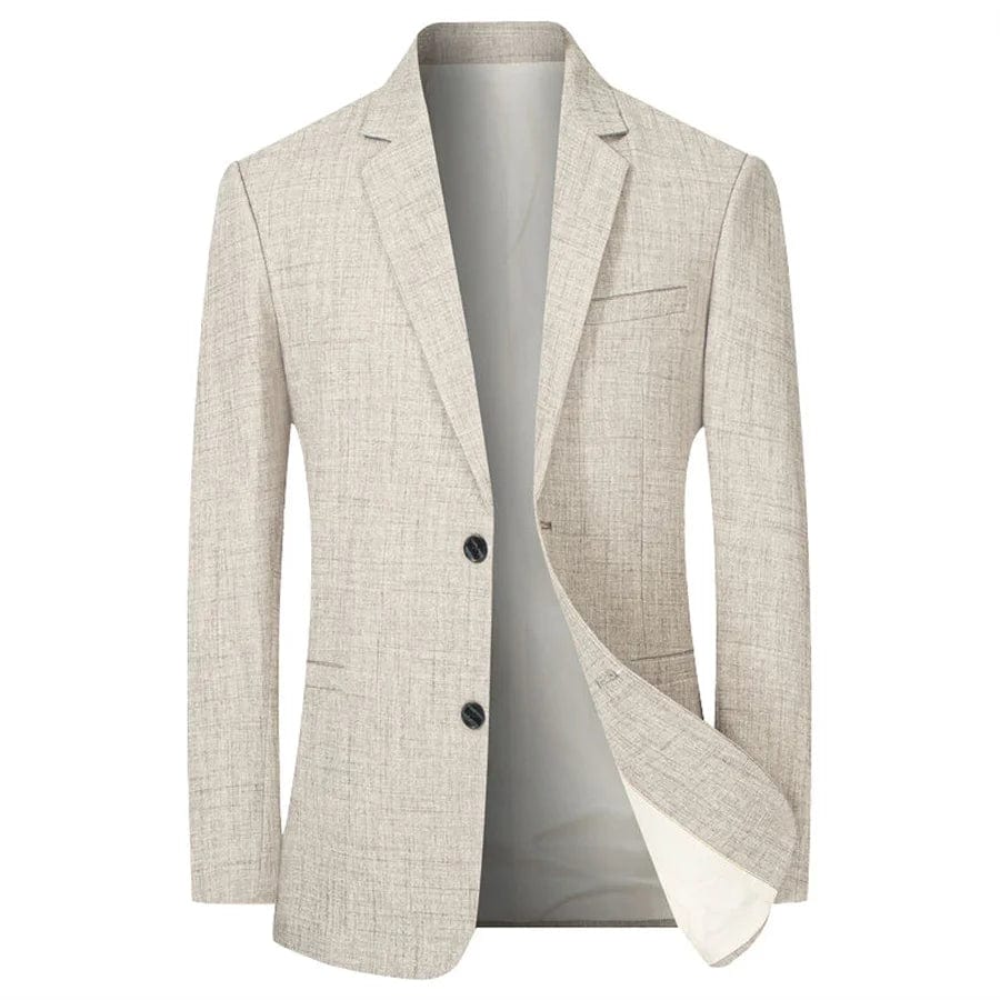 Sky Blue Men's Suit Jacket Thin Blazers Spring Autumn Solid Business Formal Wear Men Clothing Wedding Coat Oversize 4XL - SHOWLU FASHION STORE