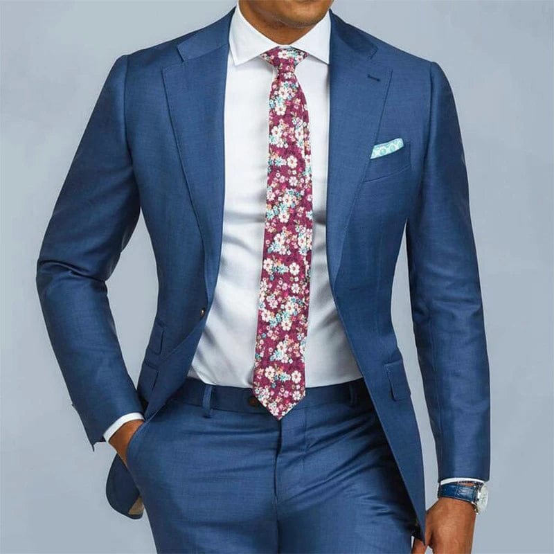 Slim Fit Gentlemen Suits for Men 2 Piece Beige Wedding Groom Tuxedo Male Fashion Smoking Costume Jacket with Pants 2023 - SHOWLU FASHION STORE