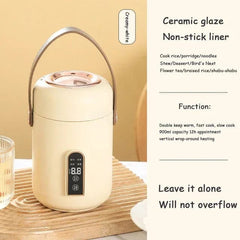 Smart Electric Stew Pot Portable Soup Insulation Bucket Rice Noodles Porridge Stew Skillet Cup Heater Boiler Lunch Box Office - SHOWLU FASHION STORE