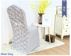 Spandex Chair Cover Wedding Rose Embroider Lycra Decoration Hotel Banquet Birthday Party Show Luxury Pattern - SHOWLU FASHION STORE