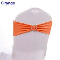 Spandex Chair Sash Wedding With Round Buckle Lycra Stretch For All Band Universal Birthday Party Show Decoraiton - SHOWLU FASHION STORE