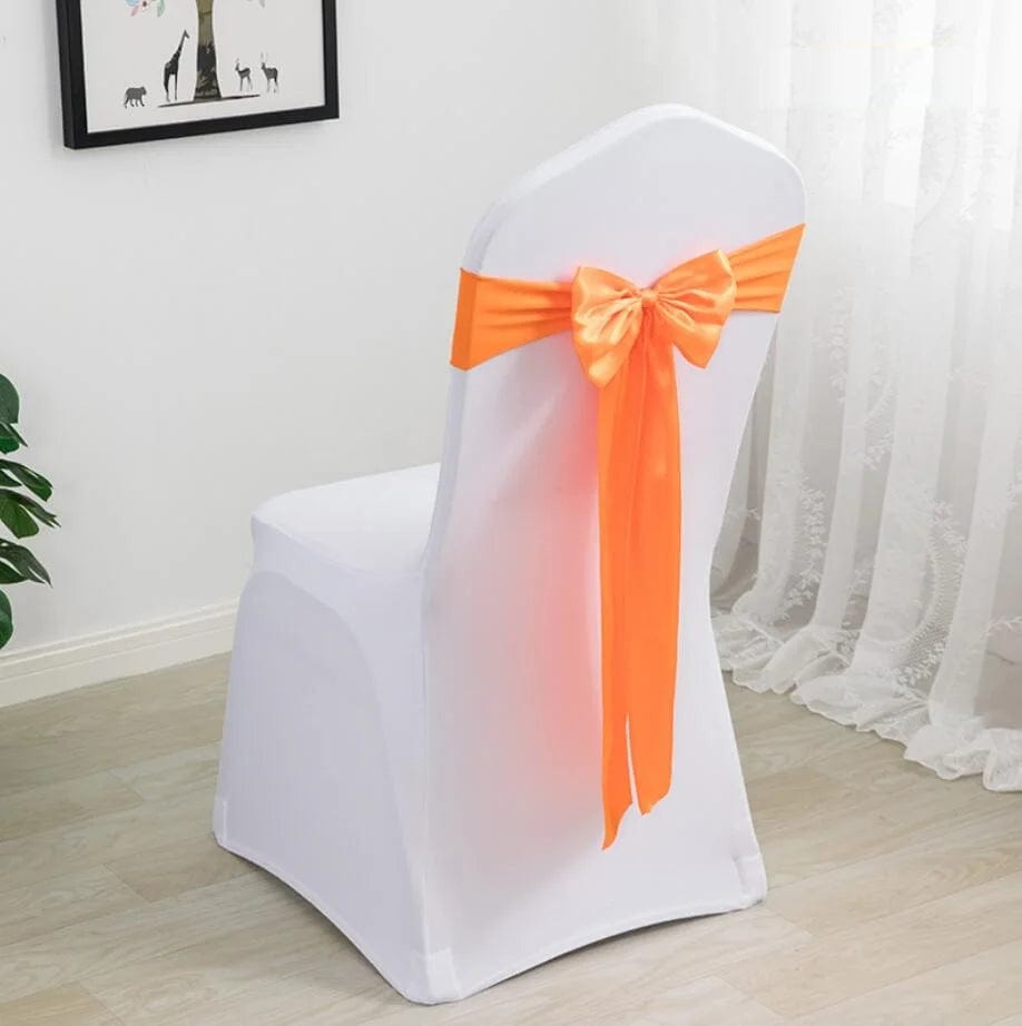 Spandex Chair Sashes Wedding Ready Made Bow Tie Lycra Stretch Hotel Birthday Party Show Decoration On Sale Universal - SHOWLU FASHION STORE