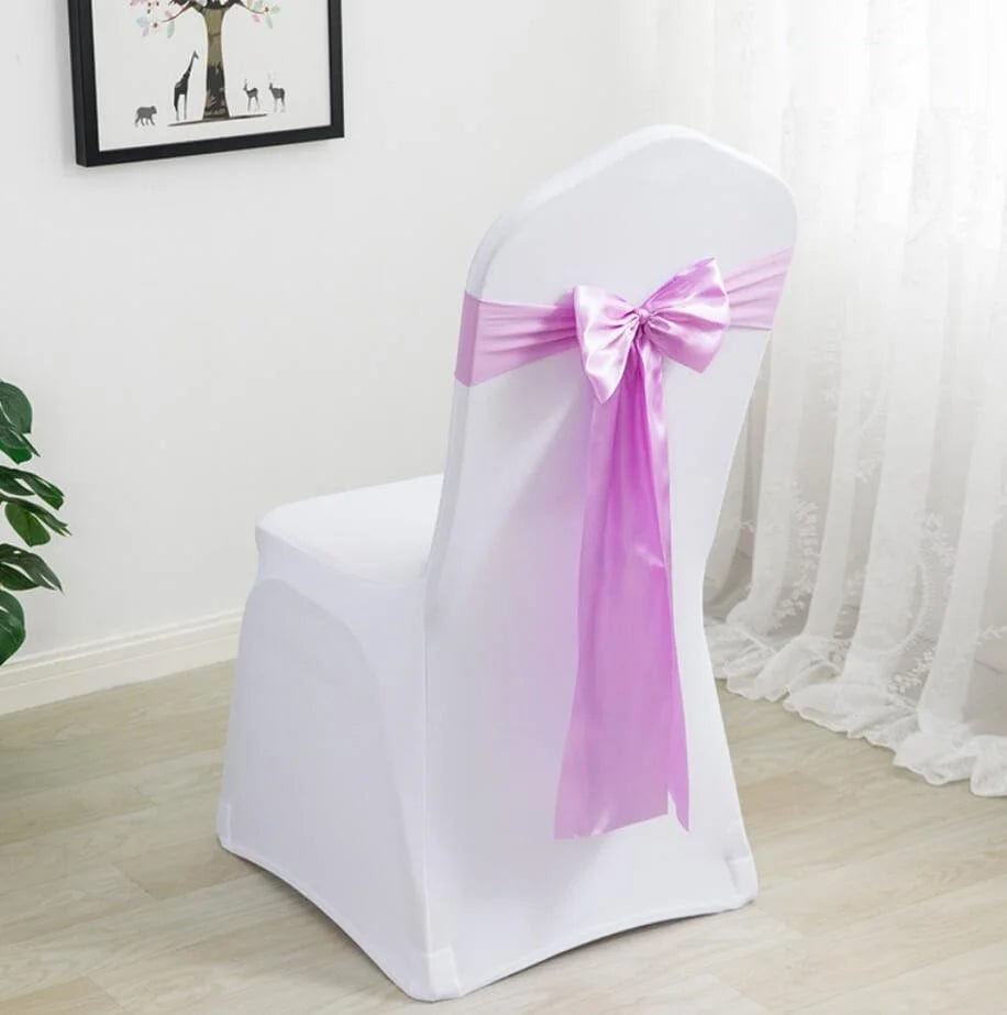 Spandex Chair Sashes Wedding Ready Made Bow Tie Lycra Stretch Hotel Birthday Party Show Decoration On Sale Universal - SHOWLU FASHION STORE