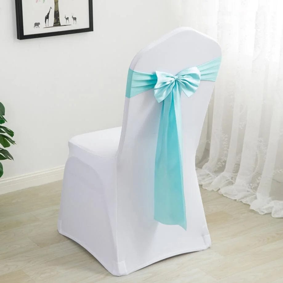 Spandex Chair Sashes Wedding Ready Made Bow Tie Lycra Stretch Hotel Birthday Party Show Decoration On Sale Universal - SHOWLU FASHION STORE
