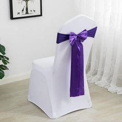 Spandex Chair Sashes Wedding Ready Made Bow Tie Lycra Stretch Hotel Birthday Party Show Decoration On Sale Universal - SHOWLU FASHION STORE