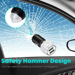 Sparkling Dual USB Car Charger - SHOWLU FASHION STORE