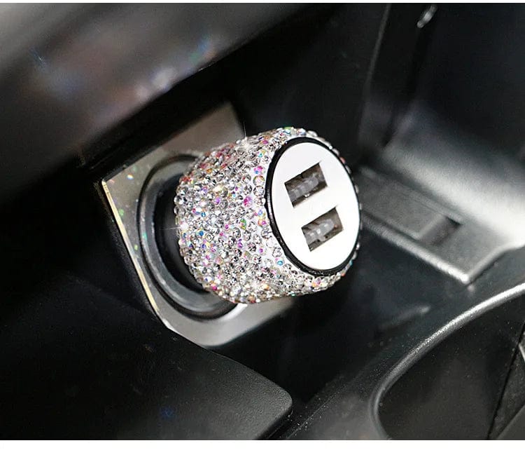Sparkling Dual USB Car Charger - SHOWLU FASHION STORE