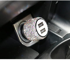 Sparkling Dual USB Car Charger - SHOWLU FASHION STORE