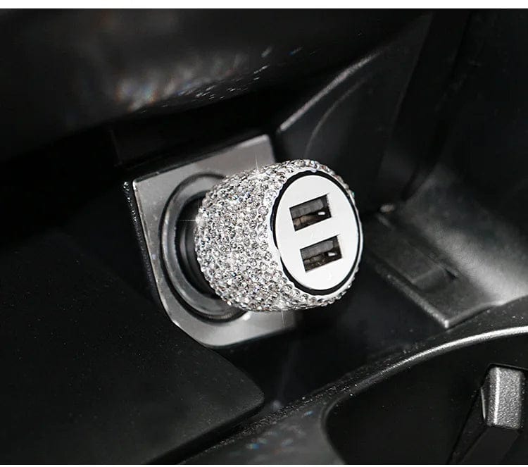 Sparkling Dual USB Car Charger - SHOWLU FASHION STORE