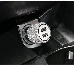 Sparkling Dual USB Car Charger - SHOWLU FASHION STORE
