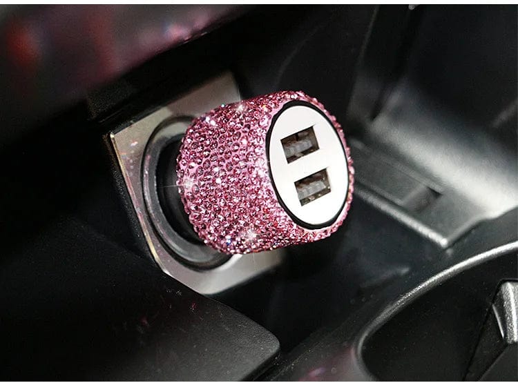 Sparkling Dual USB Car Charger - SHOWLU FASHION STORE