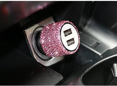 Sparkling Dual USB Car Charger - SHOWLU FASHION STORE
