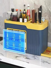 Spice Box Combination Set Household Kitchen Utensils All - in - One Multi - Compartment Storage Salt MSG Bottle & Can Multi - Functional Storage Rack - SHOWLU FASHION STORE