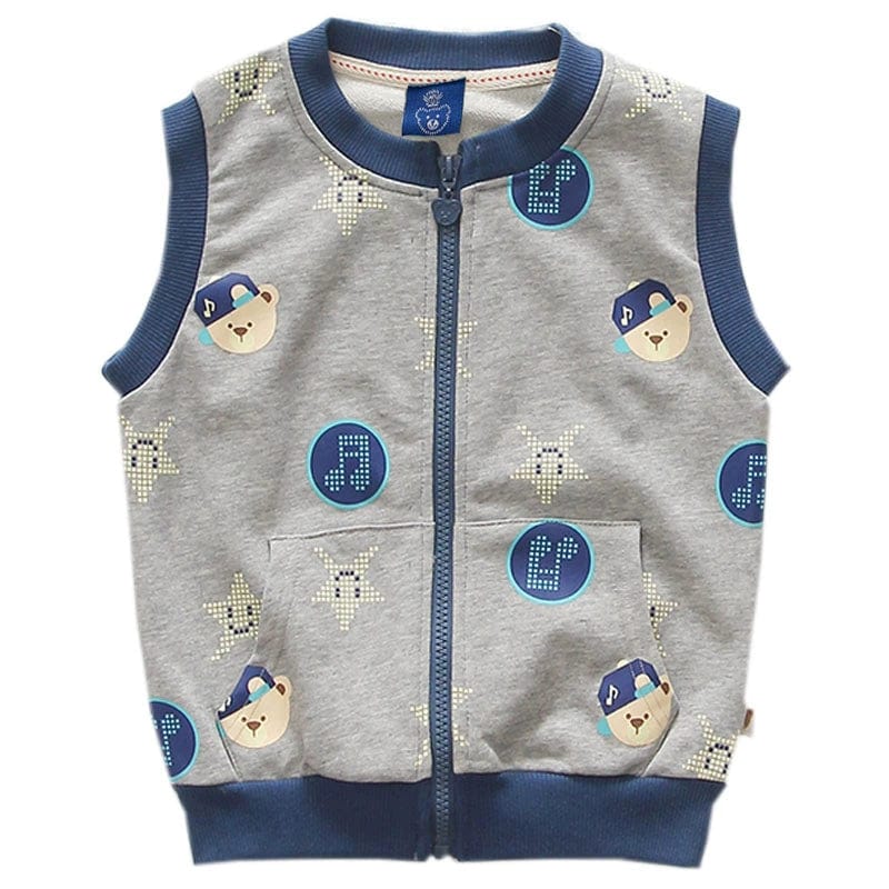 Spring and Autumn Vest Fashionable Korean - Style Casual Terry Children's Clothing - SHOWLU FASHION STORE