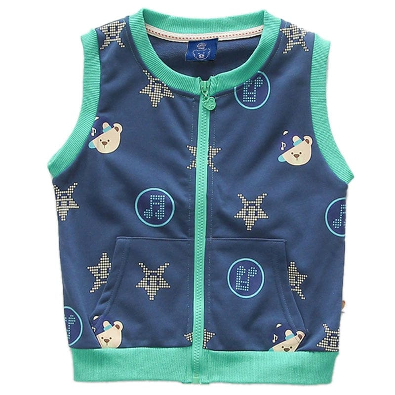 Spring and Autumn Vest Fashionable Korean - Style Casual Terry Children's Clothing - SHOWLU FASHION STORE