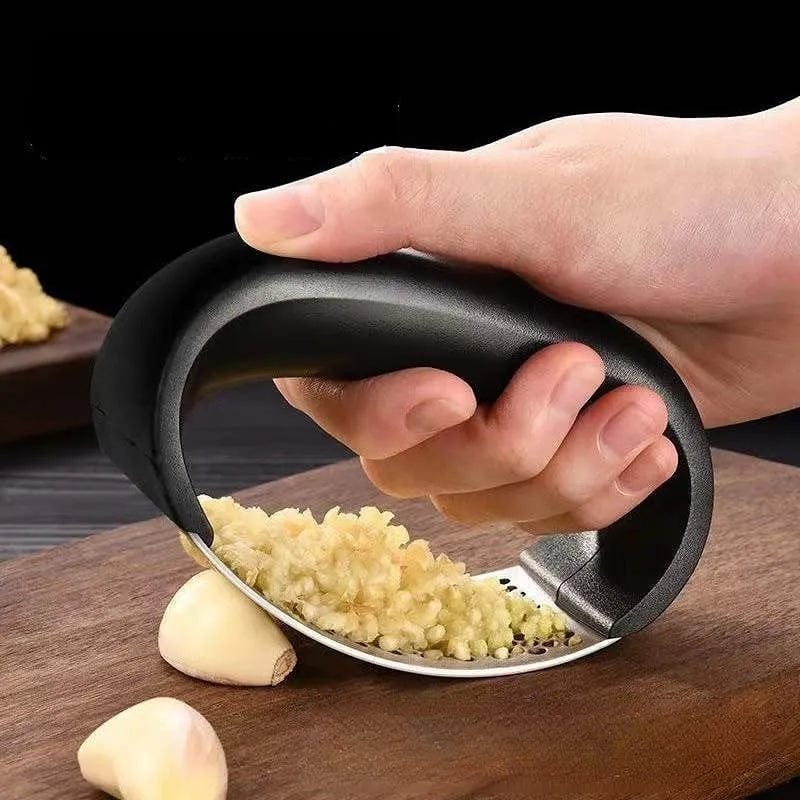 Stainless Steel Garlic Press Crusher Manual Garlic Mincer Chopping Garlic Tool Fruit Vegetable Tools Kitchen Accessories Gadget - SHOWLU FASHION STORE