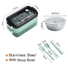 Stainless Steel Lunch Box - SHOWLU FASHION STORE