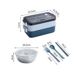 Stainless Steel Lunch Box - SHOWLU FASHION STORE
