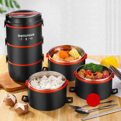 Stainless Steel Portable Lunch Box Set - SHOWLU FASHION STORE