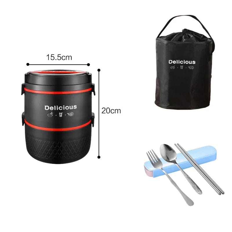 Stainless Steel Portable Lunch Box Set - SHOWLU FASHION STORE