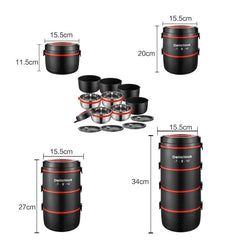 Stainless Steel Portable Lunch Box Set - SHOWLU FASHION STORE