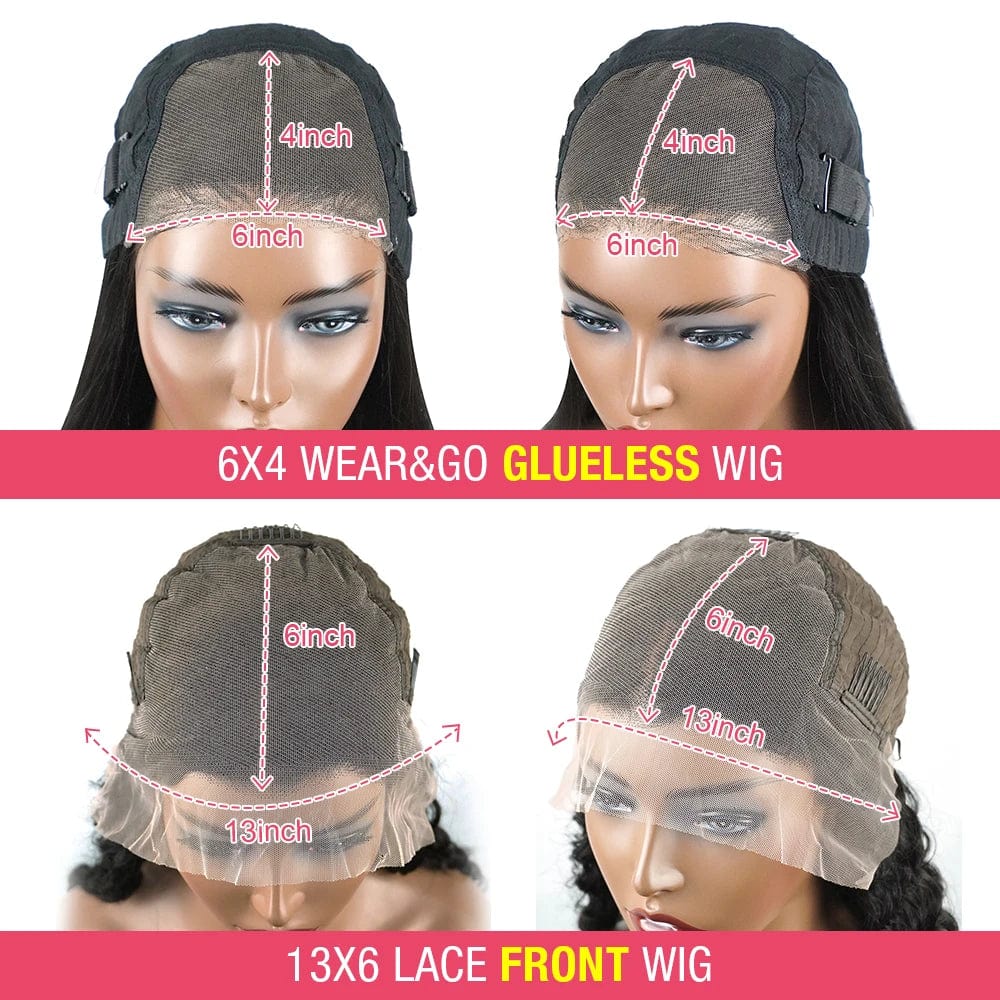 Straight Glueless Wig Lace Front Human Hair Ready To Wear And Go Preplucked For Women 36Inch Brazilian 13x6 Hd Lace Frontal Wigs - SHOWLU FASHION STORE