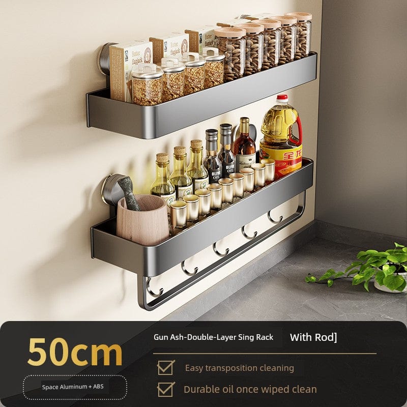 Suction Cup Punch - Free Wall Condiment Hook Rack - SHOWLU FASHION STORE