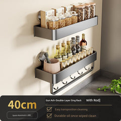 Suction Cup Punch - Free Wall Condiment Hook Rack - SHOWLU FASHION STORE